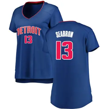 Detroit Pistons Dereon Seabron Jersey - Icon Edition - Women's Fast Break Royal