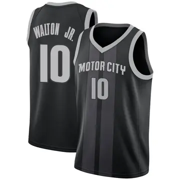 Detroit Pistons Derrick Walton Jr. 2018/19 Jersey - City Edition - Youth Swingman Black