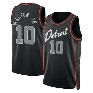 Detroit Pistons Derrick Walton Jr. 2023/24 City Edition Jersey - Men's Swingman Black