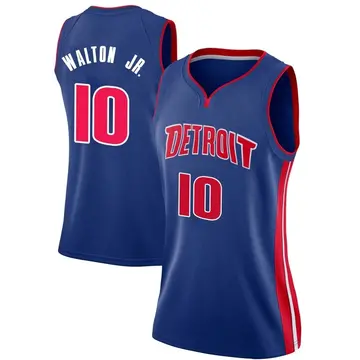 Detroit Pistons Derrick Walton Jr. Jersey - Icon Edition - Women's Swingman Blue