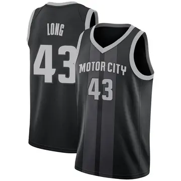 Detroit Pistons Grant Long 2018/19 Jersey - City Edition - Youth Swingman Black