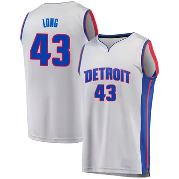 Detroit Pistons Grant Long Alternate Jersey - Statement Edition - Youth Fast Break Gray