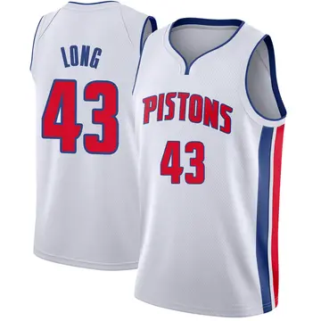 Detroit Pistons Grant Long Jersey - Association Edition - Men's Swingman White