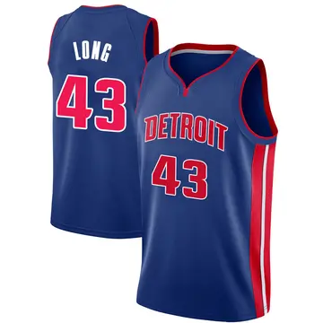 Detroit Pistons Grant Long Jersey - Icon Edition - Men's Swingman Blue