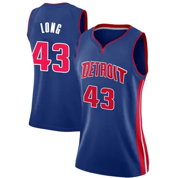 Detroit Pistons Grant Long Jersey - Icon Edition - Women's Swingman Blue