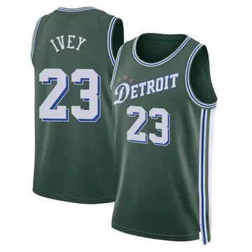 Detroit Pistons Jaden Ivey 2022/23 City Edition Jersey - Youth Swingman Green