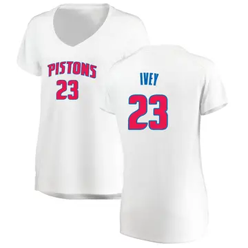 Detroit Pistons Jaden Ivey Jersey - Association Edition - Women's Fast Break White