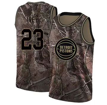 Detroit Pistons Jaden Ivey Realtree Collection Jersey - Youth Swingman Camo