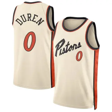 Detroit Pistons Jalen Duren Tan 2024/25 City Edition Jersey - Men's Swingman