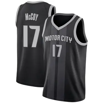 Detroit Pistons Javante McCoy 2018/19 Jersey - City Edition - Youth Swingman Black