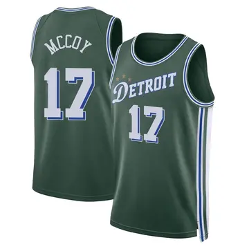 Detroit Pistons Javante McCoy 2022/23 City Edition Jersey - Men's Swingman Green