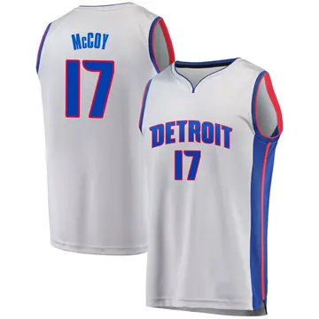 Detroit Pistons Javante McCoy Alternate Jersey - Statement Edition - Men's Fast Break Gray