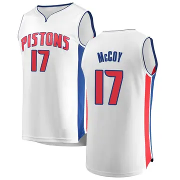 Detroit Pistons Javante McCoy Jersey - Association Edition - Men's Fast Break White