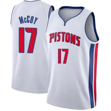 Detroit Pistons Javante McCoy Jersey - Association Edition - Men's Swingman White