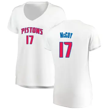 Detroit Pistons Javante McCoy Jersey - Association Edition - Women's Fast Break White