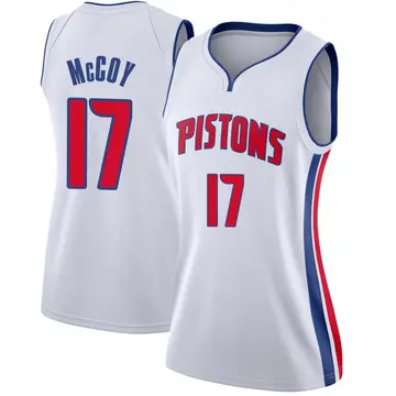 Detroit Pistons Javante McCoy Jersey - Association Edition - Women's Swingman White