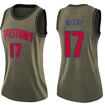 Detroit Pistons Javante McCoy Salute to Service Jersey - Women's Swingman Green