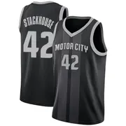 Detroit Pistons Jerry Stackhouse 2018/19 Jersey - City Edition - Men's Swingman Black