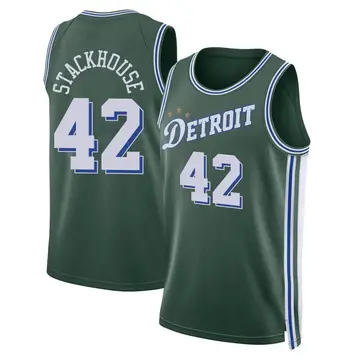 Detroit Pistons Jerry Stackhouse 2022/23 City Edition Jersey - Men's Swingman Green