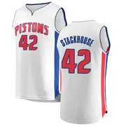 Detroit Pistons Jerry Stackhouse Jersey - Association Edition - Men's Fast Break White