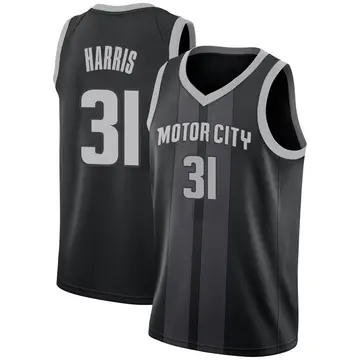 Detroit Pistons Joe Harris 2018/19 Jersey - City Edition - Men's Swingman Black