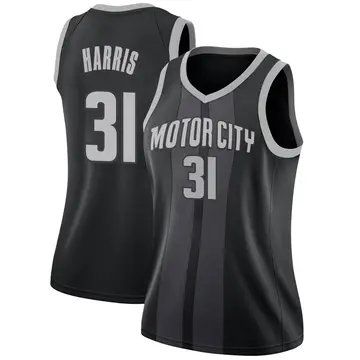 Detroit Pistons Joe Harris 2018/19 Jersey - City Edition - Women's Swingman Black