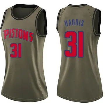 Detroit Pistons Joe Harris Salute to Service Jersey - Women's Swingman Green