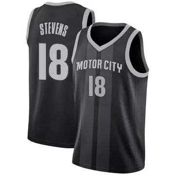 Detroit Pistons Lamar Stevens 2018/19 Jersey - City Edition - Youth Swingman Black