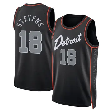 Detroit Pistons Lamar Stevens 2023/24 City Edition Jersey - Men's Swingman Black