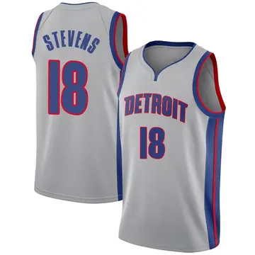 Detroit Pistons Lamar Stevens Silver Jersey - Statement Edition - Men's Swingman