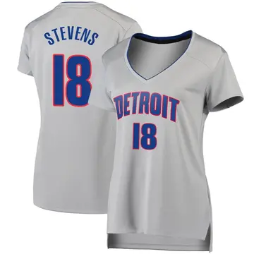 Detroit Pistons Lamar Stevens Silver Jersey - Statement Edition - Women's Fast Break