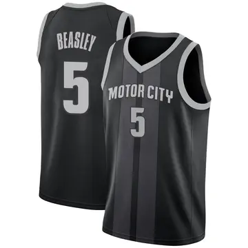 Detroit Pistons Malik Beasley 2018/19 Jersey - City Edition - Men's Swingman Black