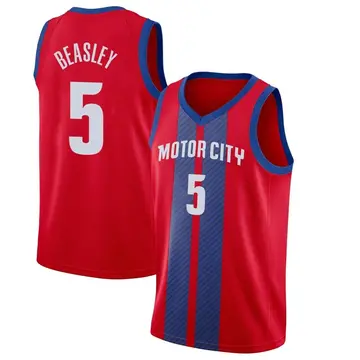 Detroit Pistons Malik Beasley 2019/20 Finished Jersey - City Edition - Youth Swingman Red