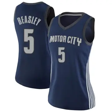 Detroit Pistons Malik Beasley Jersey - City Edition - Women's Swingman Navy