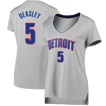 Detroit Pistons Malik Beasley Silver Jersey - Statement Edition - Women's Fast Break