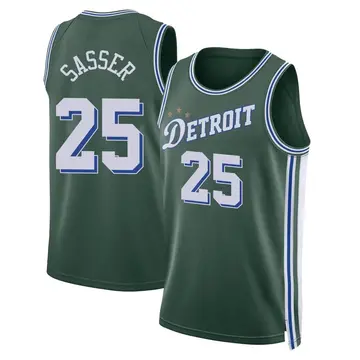 Detroit Pistons Marcus Sasser 2022/23 City Edition Jersey - Men's Swingman Green