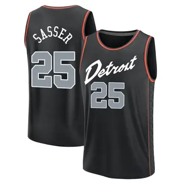 Detroit Pistons Marcus Sasser 2023/24 City Edition Jersey - Men's Fast Break Black