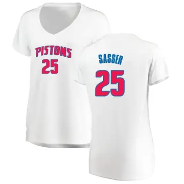 Detroit Pistons Marcus Sasser Jersey - Association Edition - Women's Fast Break White