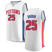 Detroit Pistons Marcus Sasser Jersey - Association Edition - Youth Fast Break White