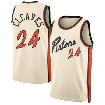 Detroit Pistons Mateen Cleaves Tan 2024/25 City Edition Jersey - Men's Swingman