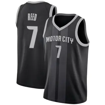 Detroit Pistons Paul Reed 2018/19 Jersey - City Edition - Men's Swingman Black