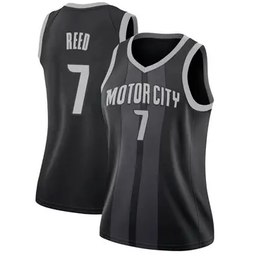 Detroit Pistons Paul Reed 2018/19 Jersey - City Edition - Women's Swingman Black