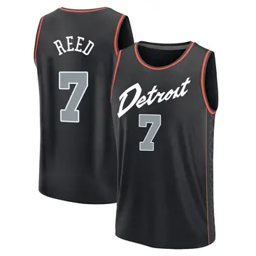 Detroit Pistons Paul Reed 2023/24 City Edition Jersey - Men's Fast Break Black