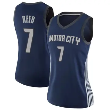 Detroit Pistons Paul Reed Jersey - City Edition - Women's Swingman Navy