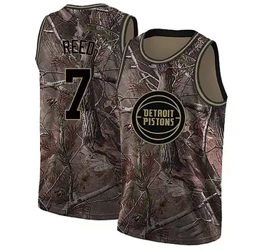 Detroit Pistons Paul Reed Realtree Collection Jersey - Men's Swingman Camo