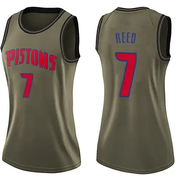 Detroit Pistons Paul Reed Salute to Service Jersey - Women's Swingman Green