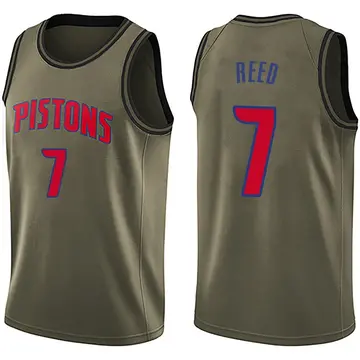 Detroit Pistons Paul Reed Salute to Service Jersey - Youth Swingman Green