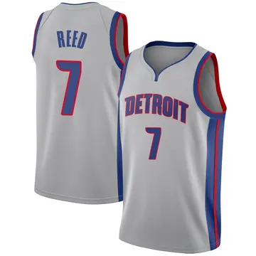 Detroit Pistons Paul Reed Silver Jersey - Statement Edition - Men's Swingman