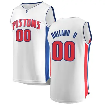 Detroit Pistons Ronald Holland II Jersey - Association Edition - Men's Fast Break White