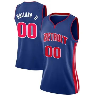 Detroit Pistons Ronald Holland II Jersey - Icon Edition - Women's Swingman Blue